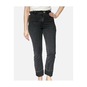 Abercrombie & Fitch 90s Slim Straight Ultra High Rise Jeans Washed Black 27